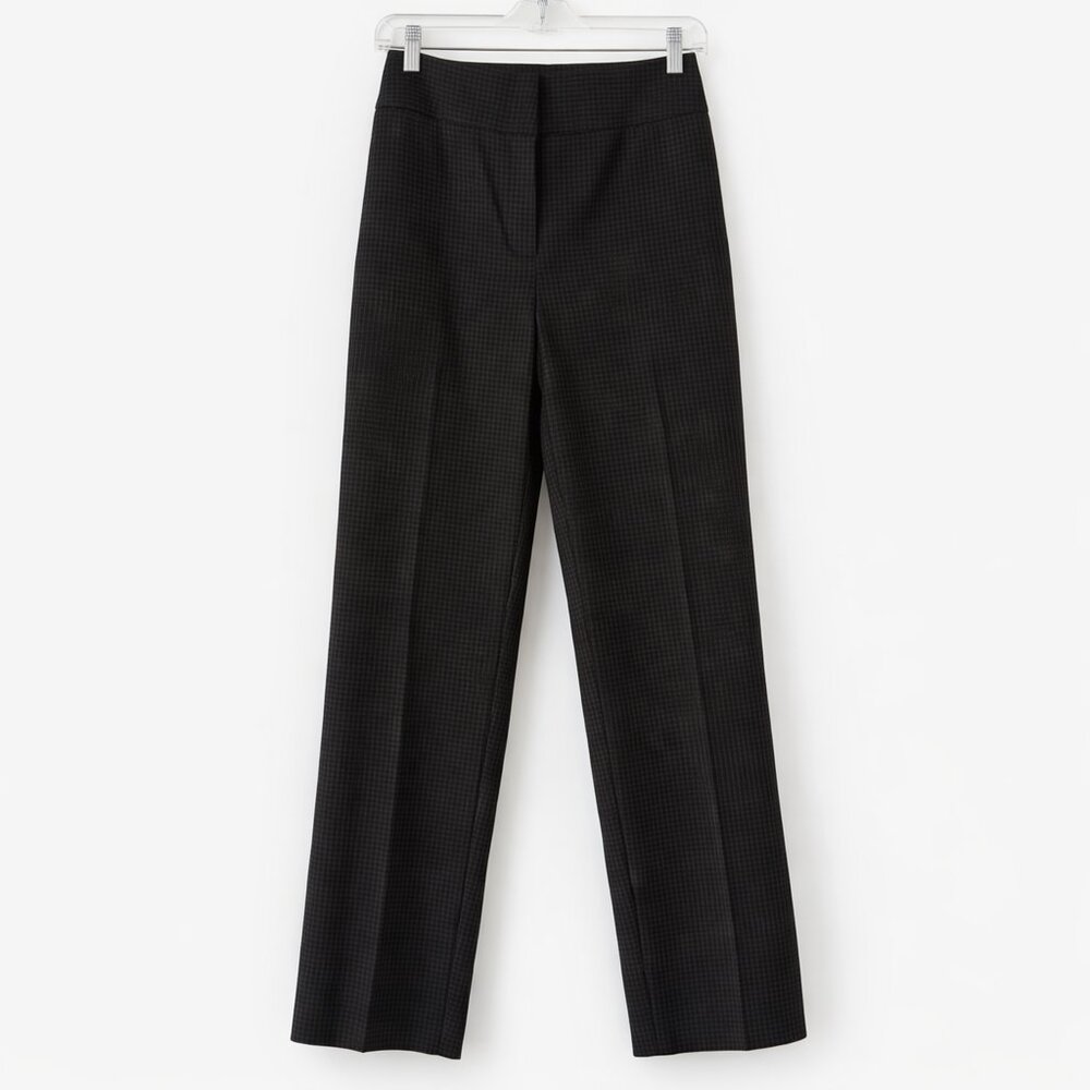 LOFT Marisa Cropped Pants NWT Size 6 Navy Copper Check Career Chic